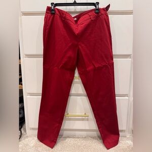 Dalia Collection Women's Vibrant Red Skinny Pants